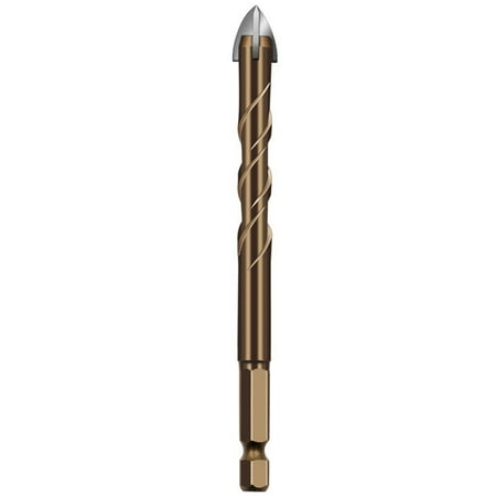 

Extended Hexagonal Shank Spiral Groove Cross Ceramic Glass Drill Bit Tool