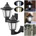thumbnail image 1 of 2Pcs Solar Wall Light Outdoor Solar Hexagonal Light IP44 Waterproof Solar Fence Light Auto On/Off Retro LED Wall Lamp Heat Resistant Solar Garden Light Decor Solar Landscape Light, 1 of 11