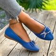 thumbnail image 6 of hoksml Women's Bow Rhinestone Ballet Flats, Slip-On Round Toe Casual Shoes for Office and Daily Wear, 6 of 9