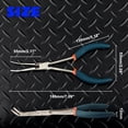 thumbnail image 6 of SPEEDWOX Long Reach Needle Nose Pliers with Serrated Jaws Bend Nose Pliers Fish Pliers Hook Remover Angled Needle Nose Plier with Cutter for Hard to Reach Narrow Spaces Jewerly Making, 6 of 7