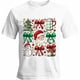thumbnail image 1 of Camisetas gráficas informales de manga corta para hombre con diseño de Papá Noel, gnomo y muñeco de nieve, 1 of 8