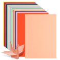 thumbnail image 1 of HONMEET 1 Set Origami Papers Assorted Color A4 Size Crafting Folding Cutting Printing Punching Drawing Sturdy Paper, 1 of 7