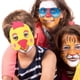 thumbnail image 3 of KAKOWELY 4 máscaras de tela no tejida, elegantes y decorativas, accesorios de actuación para niños, campaña entre padres e hijos, dibujos animados de gallinas., 3 of 5
