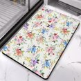 thumbnail image 2 of FlowerBathroom Mat Non Slip Quick Dry Super Absorbent Thin Bathroom Rugs,Modern,Bathroom Rugs Bathmat slip Resistant for Bathroom Living Room Entryway Kitchen Playroom,20x32 Inch, 2 of 5