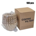 thumbnail image 2 of 100 Pack Coffee Filters Basket Paper Coffee Filters Small Coffee Maker Single Coffee Pot Pour Over Coffee Makers, 2 of 8