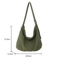 thumbnail image 1 of Bolso de hombro Lona Simple College Student Bookbag Harajuku Satchels (Verde) Ndcxsfigh Para Estrenar, 1 of 8