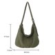 thumbnail image 3 of Bolsa de hombro Lona Simple College Student Bookbag Harajuku Satchels (Verde) Tmvgtek Para Estrenar, 3 of 9