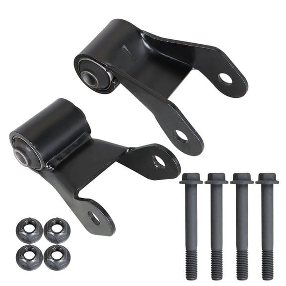 SEBLAFF 722-029 For 2009-2013 Chevy GMC Pair Of Leaf Spring Rearward Shackle Bracket Kit