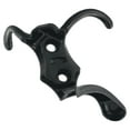 thumbnail image 5 of 1Pc Coat Hooks Wall Mount, Black Metal Coat Tri Hooks 3 Prong Coat Hanger Hooks Door Wall Coat Rack Hooks for Livingroom Bathroom Campers, 5 of 12