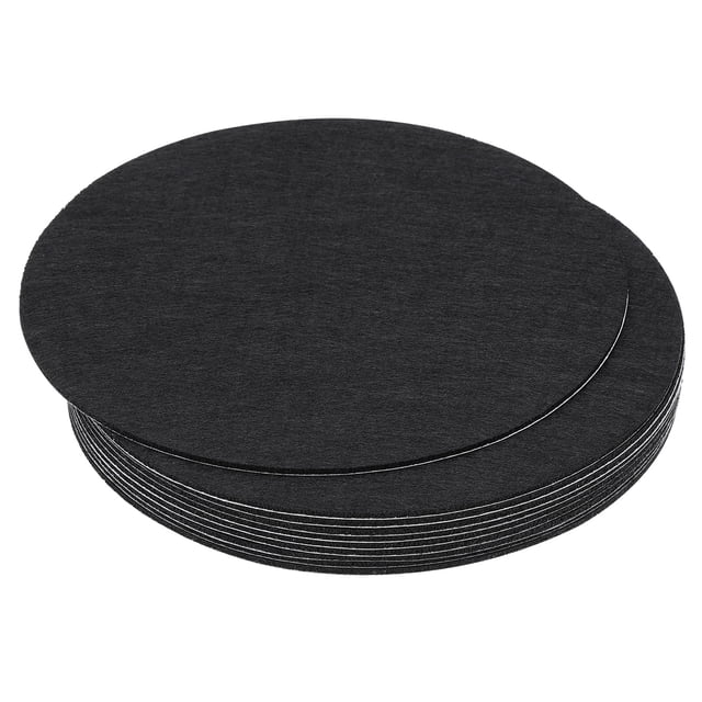 Fieltro para base de lámpara de 8 pulgadas de diámetro, paquete de 10, grosor de 2 mm, adhesivo antideslizante y antiarañazos, negro
