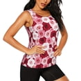 thumbnail image 2 of Lsque Rose Printed Workout Tank Tops for Women, Athletic Sports Tank Tops, Compression Sleeveless Dry Fit Shirts,Sleeveless Yoga Shirt-Large, 2 of 9