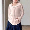 thumbnail image 6 of Girl's UPF 50+ Sun Protection Hoodie Shirt Kids UV Long Sleeve Quick Dry Zip Hoodies Jacket Athletic Hiking Swim Shirts With Pockets, 6 of 6