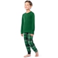 thumbnail image 3 of Fruit of the Loom Boy's Sleep Long Sleeve Top & Velour Fleece Pajama Set, 2-Piece, Sizes 4-16, 3 of 10