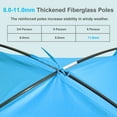 thumbnail image 6 of Gorich Beach Tent for 3/4/6/8 Person, UPF 50+ UV Protection, Portable Sun Shelter, Easy Setup Sun Shade Beach Canopy with Carry Bag, 6 of 8