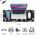 thumbnail image 5 of Long Mouse Pads for Desk,Black Halloween Dancing Skeletons Desk Mats on Top Of Desks, Desk Mouse Pad Extra Large with 3mm Non-Slip Base and Stitched Edge for Gaming,Office,Work,Home 31.5"x11.8", 5 of 6