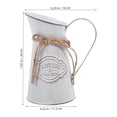 thumbnail image 3 of Jarrón francés vintage - Jarrones rústicos de metal galvanizado - Jarras decorativas de estilo campestre - Jarrones rústicos para leche y riego - para cocina, hogar, chimenea y decoración campestre, 3 of 8