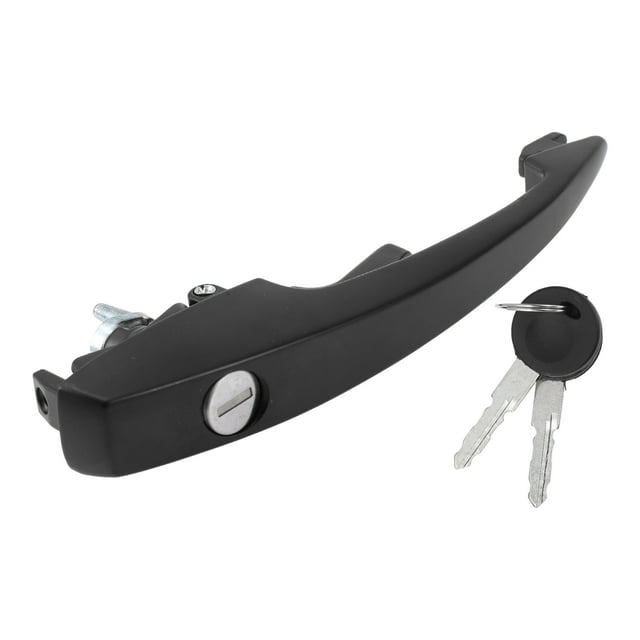Manija de Puerta Exterior Delantera Única Bargains No. 1BM837205 para VW Beetle 1947-2003 Negro ABS, Metal 1 Juego