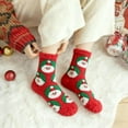 thumbnail image 4 of PEIBang Christmas Holiday Socks,Warm Cozy Fuzzy Socks,Christmas Home Socks Winter Slipper Sock for Men and Women, 4 of 6