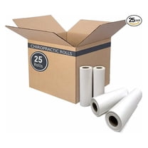 Premium Headrest Paper Rolls for Chiropractic Exam Table, Crepe White, 8.5-Inch x 125-Feet, 25 Rolls – Disposable Paper Rolls for Medical Office, Chiropractor, Spa Use
