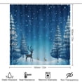 thumbnail image 2 of Christmas Elk Theme 4Pcs Shower Curtain Set Shower Curtain Set with Carpet Bath Mat, 2 of 8