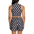 thumbnail image 5 of Women's Concepts Sport Pittsburgh Steelers Gauge Allover Print Cropped Tank Top & Shorts Sleep Set, 5 of 5