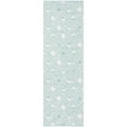 thumbnail image 3 of SAFAVIEH Montauk Katee Geometric Diamonds Runner Rug, Aqua/Ivory, 2'3" x 7', 3 of 7