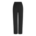 thumbnail image 4 of Womens Scrubs Set Color Block V Neck Scrub Top & Straight Leg Pants Pocket Stretch Medical Uniform Nursing Scrubs Black M, 4 of 7