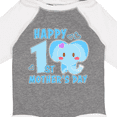 thumbnail image 4 of Inktastic Happy First Mothers Day with Elephant Boys or Girls Long Sleeve Baby Bodysuit, 4 of 5