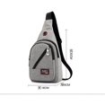 thumbnail image 3 of New Men's Sling Pack Chest Shoulder Crossbody Bag Backpack Biker Satchel, 3 of 5