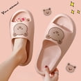 thumbnail image 2 of Home Slippers Cloud Woman Teddy Bear Summer Beach Slides Indoor Soft Sole Non Slip Eva Sandals Men Male Kawai Flip Flops Funny, 2 of 6