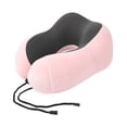 thumbnail image 2 of Almohada de viaje Almohada ergonómica de espuma viscoelástica para el cuello Funda extraíble y lavable Cómodo reposacabezas en forma de U Hebilla ajus Rosa, 2 of 9