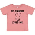 thumbnail image 3 of Inktastic My Grandma Loves Me Girls Kitty Girls Baby T-Shirt, 3 of 5