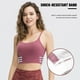 thumbnail image 2 of Sujetador deportivo para mujer Spaghetti Removible Acolchado Inalámbrico Elástico Transpirable Cami, 2 of 7