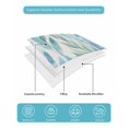 thumbnail image 5 of Blue Green Leaf Twin XL Size Down Alternative Comforter, Lightweight Comforter Quilt Bedding Set with Pillow Shams Summer Vintage Watercolor Plant All Seasons Bed Comforter Duvet Insert 68"x98", 5 of 7