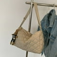thumbnail image 1 of Women  Quilted Tote Bag Casual Puffy Satchel Bag Lightweight Shopping Bag, 1 of 9