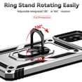 thumbnail image 4 of Estuche GANGXUN para Samsung Galaxy A42 5G, soporte giratorio 360°, estilo mecánico y magnético, 4 of 5