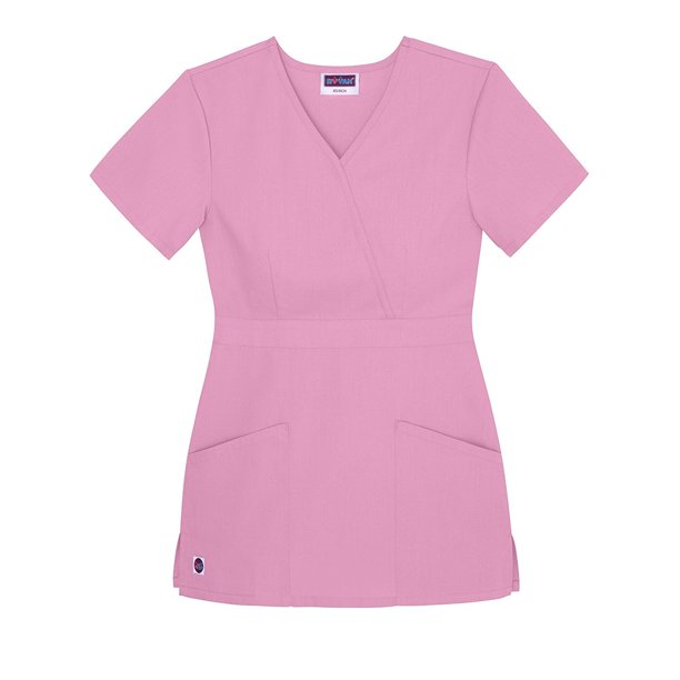 Sivvan Sivvan Womens Scrubs Mock Wrap Top (Available in 12 Colors