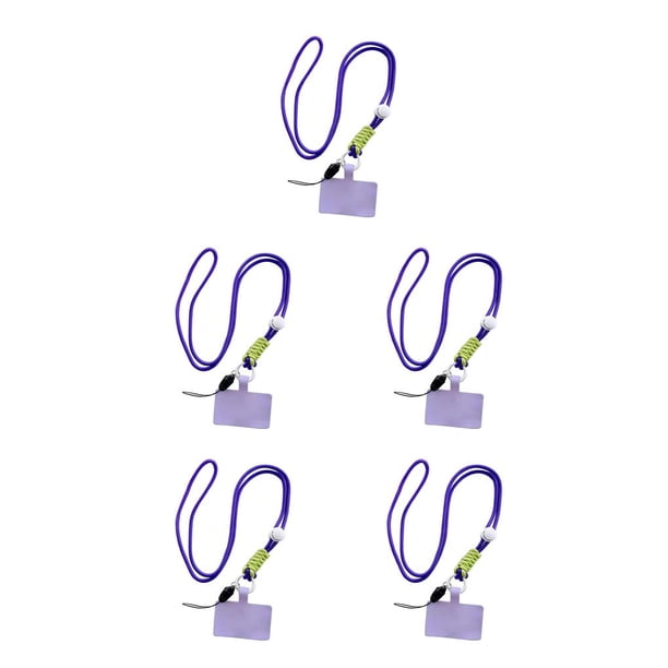 Sidaley Cordón universal para teléfono móvil con gancho, cordón colgante portátil ajustable para el cuello, correas antipérdida de Type2 NO2