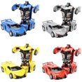 thumbnail image 2 of Two-in-one transforming robot car Lamborghini model mini automatic transforming robot toy, 2 of 5