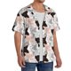 thumbnail image 2 of Fotbe Pigs Camisa Estampada de Manga Corta para Hombre, Casual de Verano, Estilo Playero, Sin Arrugas-Large, 2 of 5