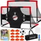 thumbnail image 1 of Juego de 2 porterías de fútbol para niños WOVUO, 6 x 4 pies con objetivo de fútbol, pelota, 1 of 7