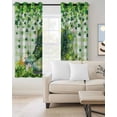 thumbnail image 2 of St. Patrick's Day Blackout Curtains for Bedroom Living Room Darkening Curtains 63 Inches Long Green Boots Daisy Clovers Buffalo Plaid Window Curtain 2 Panels Set Window Treatment Drapes 42"x63", 2 of 9