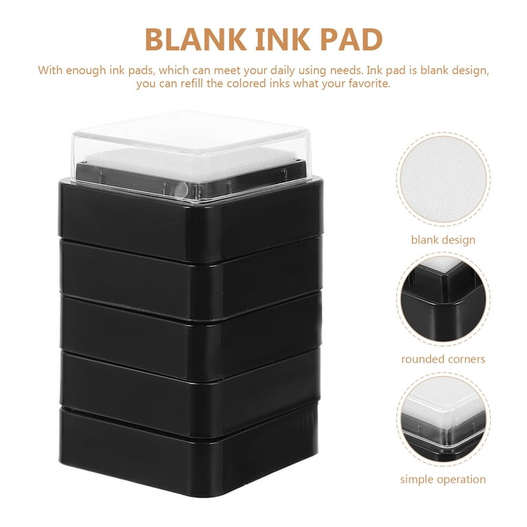 Blank No Color Empty Stamp Pad Ink Pad for Ink Refill DIY Paint 