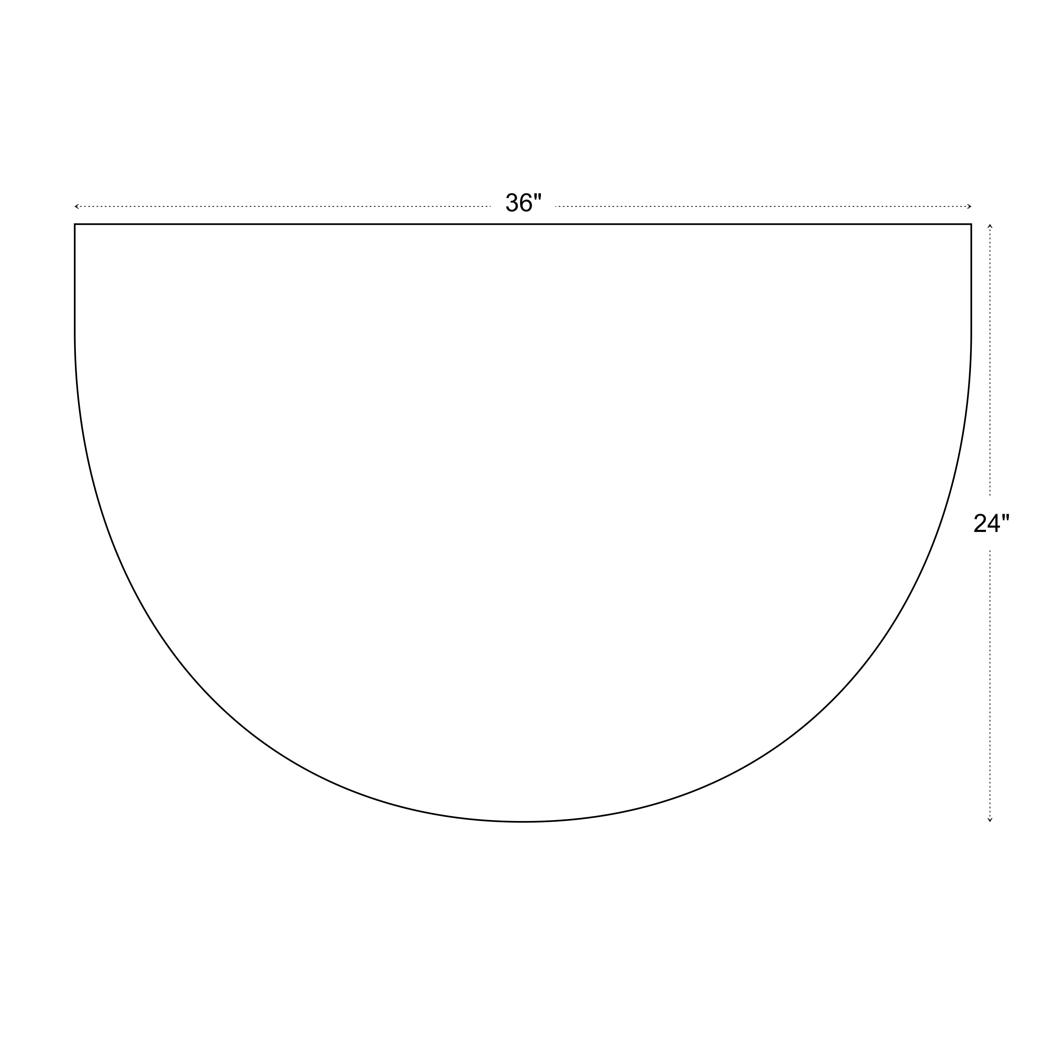 Calloway Mills The General Half-Circle Door Mat 2' x 3'