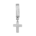 thumbnail image 7 of BEBERLINI Men Cross Pendant CZ Huggie Hoop Earrings Silver Stainless Steel Jewelry Gift, 7 of 7