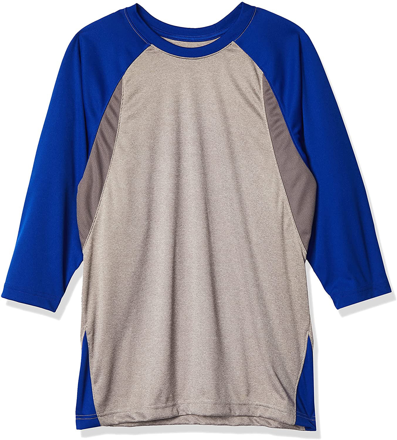 CHAMPRO Extra Innings 3/4 Sleeve Baseball Shirt; XL; Grey 