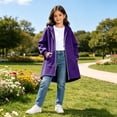 thumbnail image 2 of Hoodie Girls Long Sleeve Oversized Solid Color Loose Fit Sweatshirts Fall Winter Toddler Girl Clothes, 2 of 6