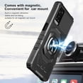 thumbnail image 3 of Compatible for BLU G91 Max Case with Magnetic Car Mount Friendly Hybrid Shockproof Protective Phone Cover with Kickstand - Black, 3 of 7