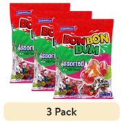 (3 pack) Colombina Bon Bon Bum Lollipops, Classic Assorted Flavor, 24 Count
