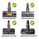 thumbnail image 5 of V-Ball Wheel + Vacuum Head Connector Replacement for Dyson V10 V11 V15 100W High Torque Cleaner Head, 5 of 5